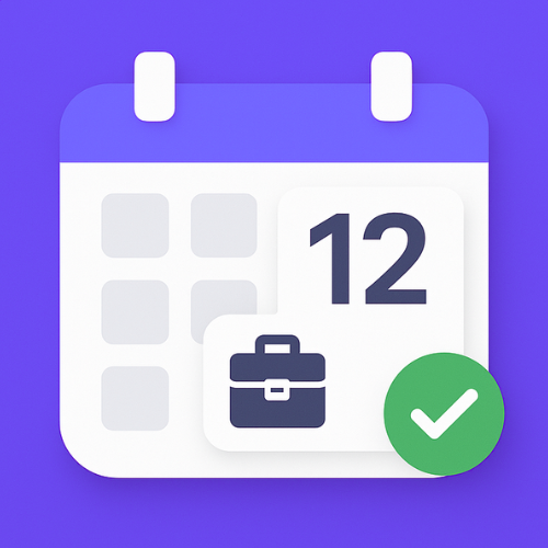 営業日カウンター アイコン